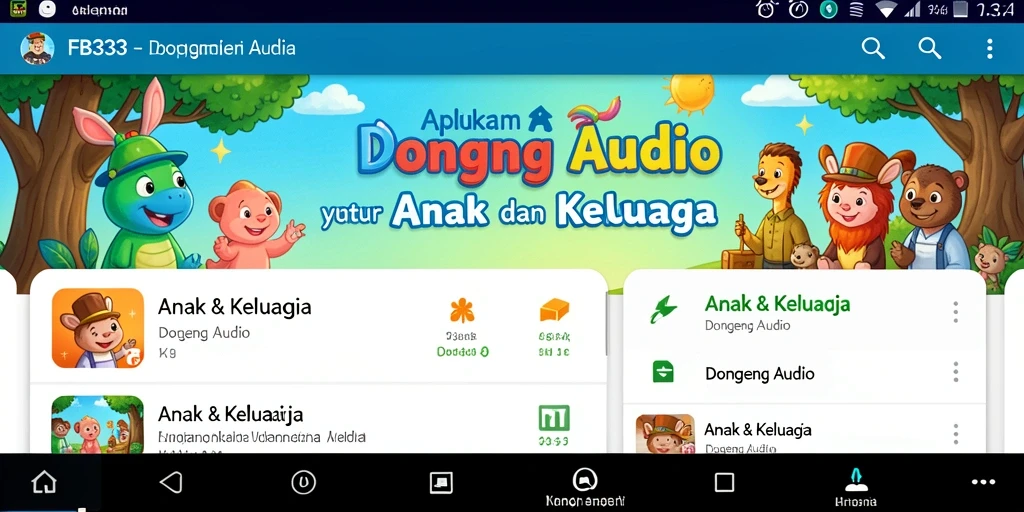 Antarmuka aplikasi FB333 yang intuitif dan menarik.