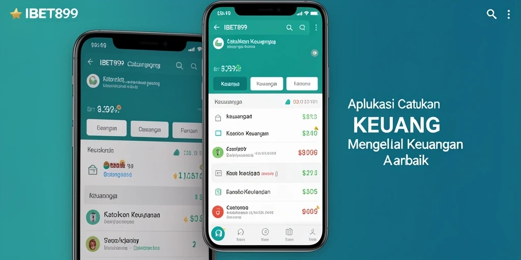 Antarmuka IBET899 yang sederhana dan intuitif untuk catatan keuangan.