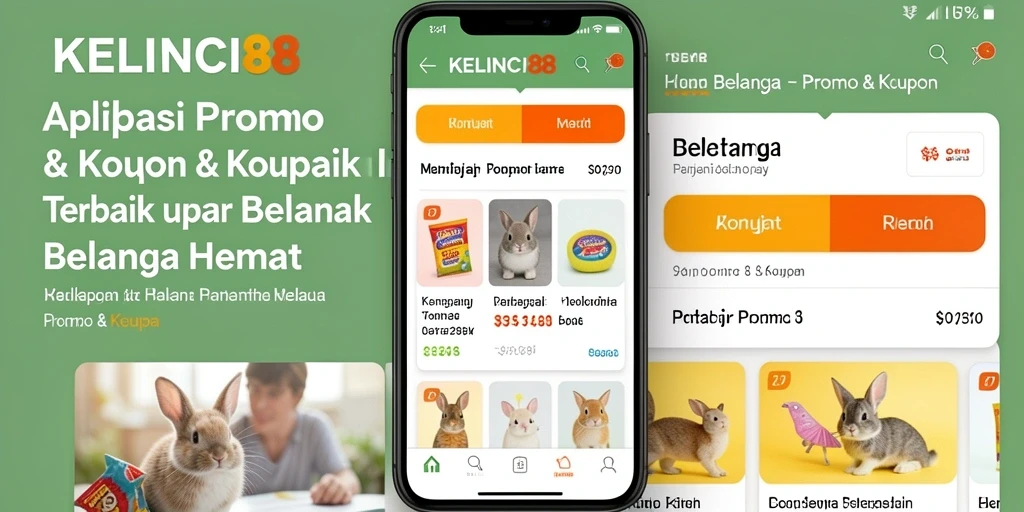Antarmuka KELINCI88 menampilkan berbagai kupon menarik dan promo terbaru.