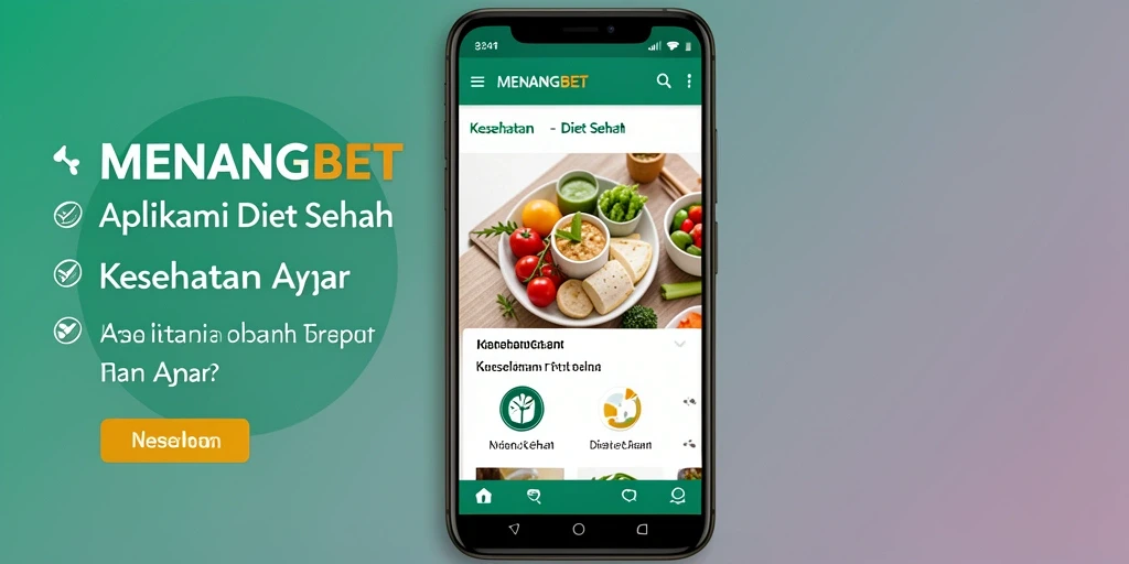 Antarmuka aplikasi MENANGBET untuk Diet Sehat yang user-friendly.