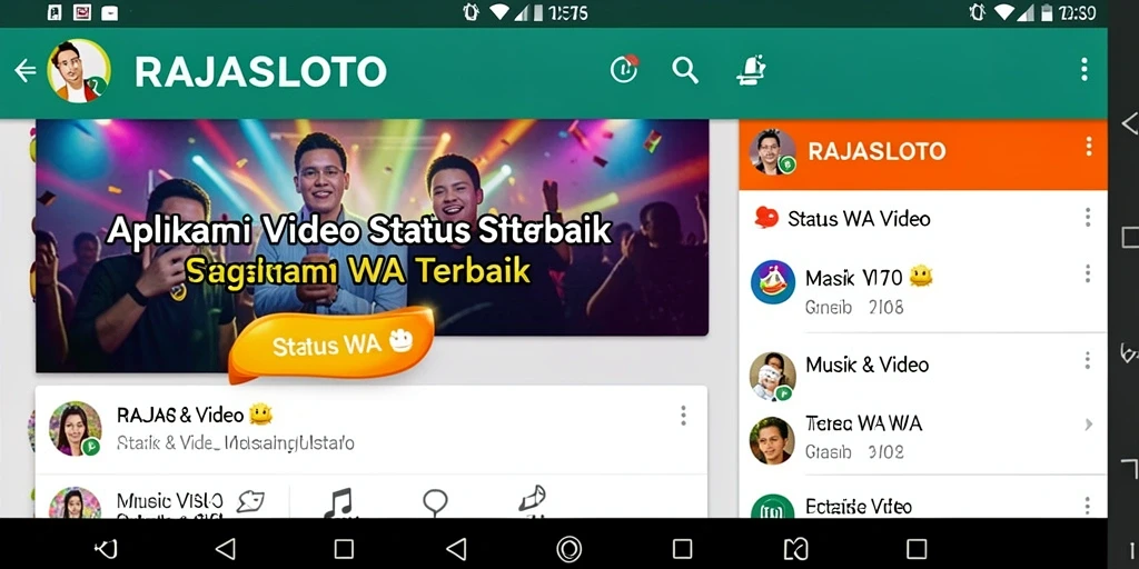 Tampilan antarmuka aplikasi RAJASLOTO yang sederhana dan menarik.