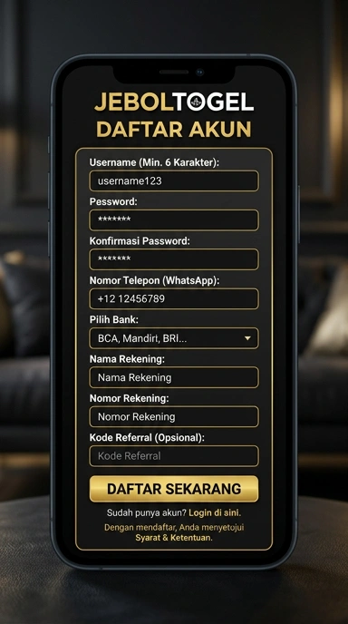 Panduan Registrasi Akun JebolTogel Untuk Pengguna Android